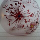 Vase gourde pâte de verre dégagé à l'acide signé bendor