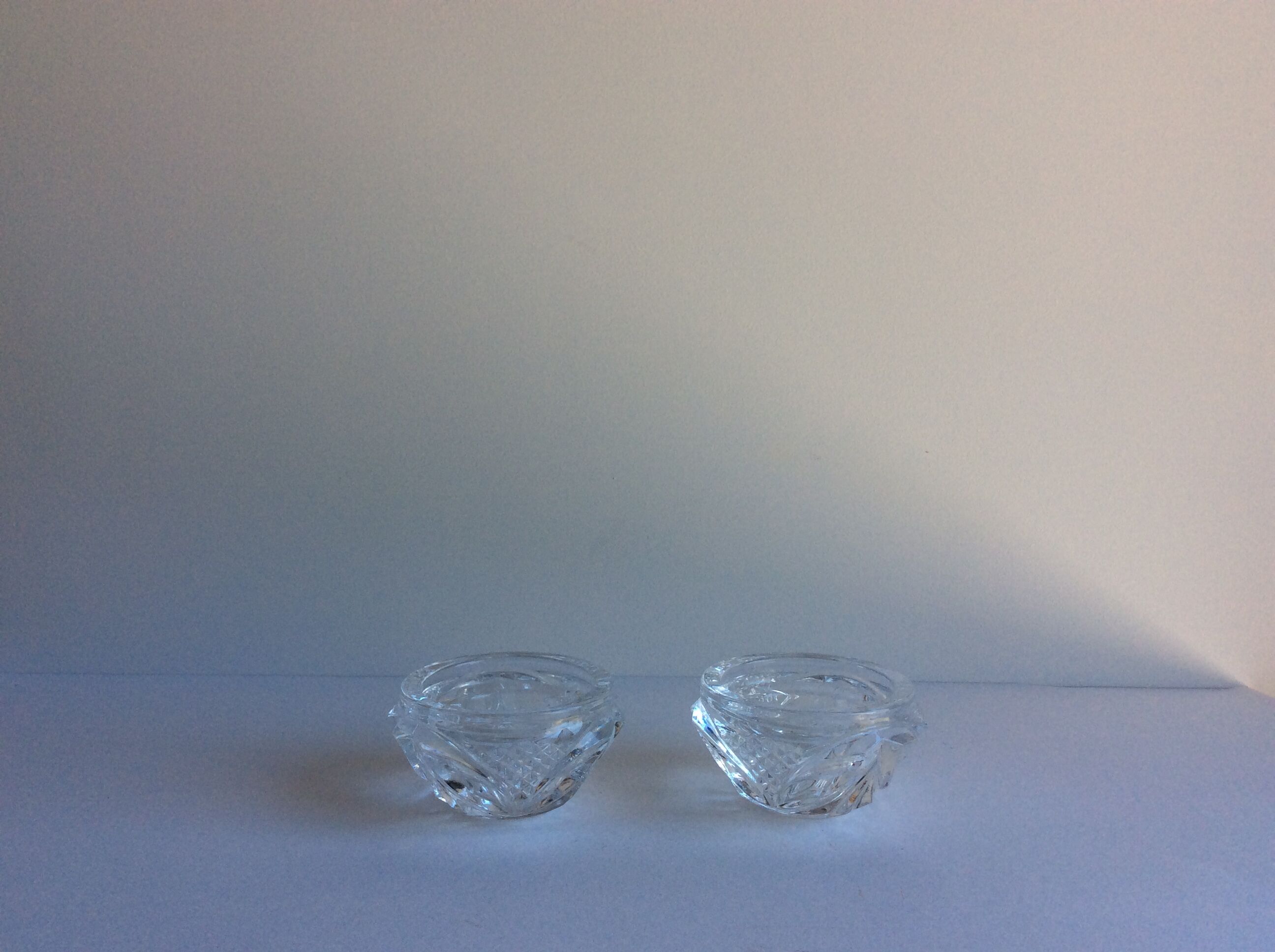 Glass candle holders