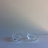 Glass candle holders