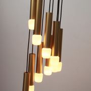 Lampe cascade des années 1970 en laiton