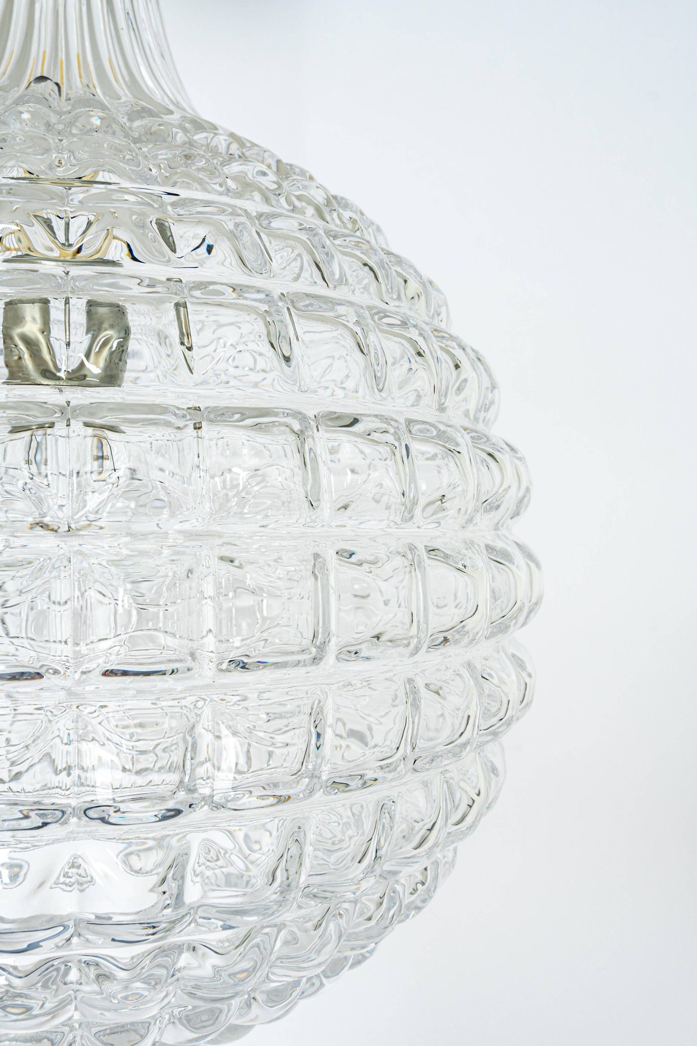 Stunning crystal glass pendant, Peill & Putzler, Germany, 1970s