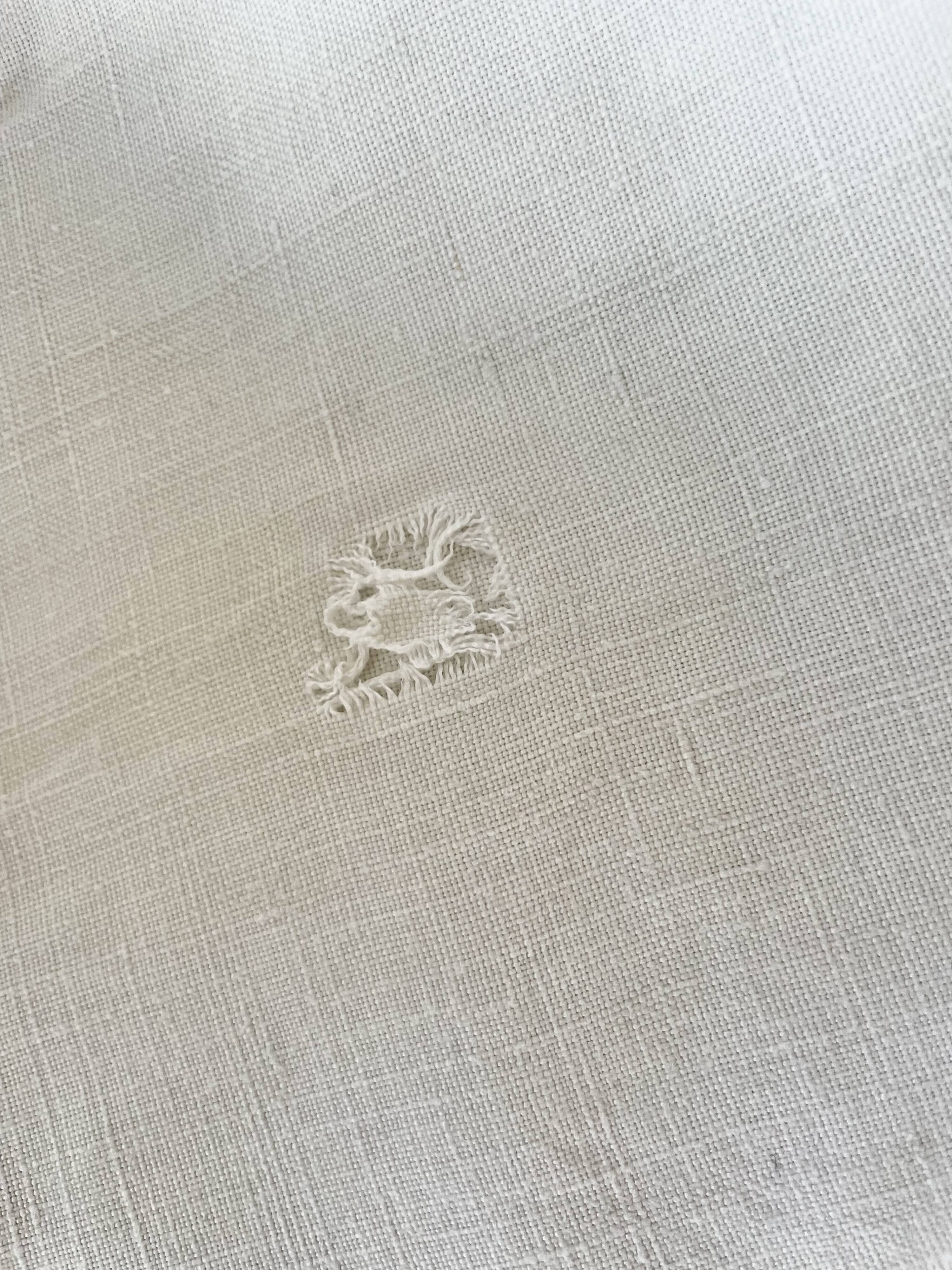 Antique embroidered linen cloth