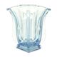 Art Deco vase, pressed glass, Zawiercie Glassworks, Poland, 1930s