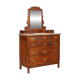 Antique Art Nouveau mahogany commode, Italy, 20th century