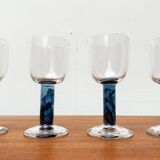 German wine glasses by Regina Kaufmann for Glashagen Hütte, set of 6.