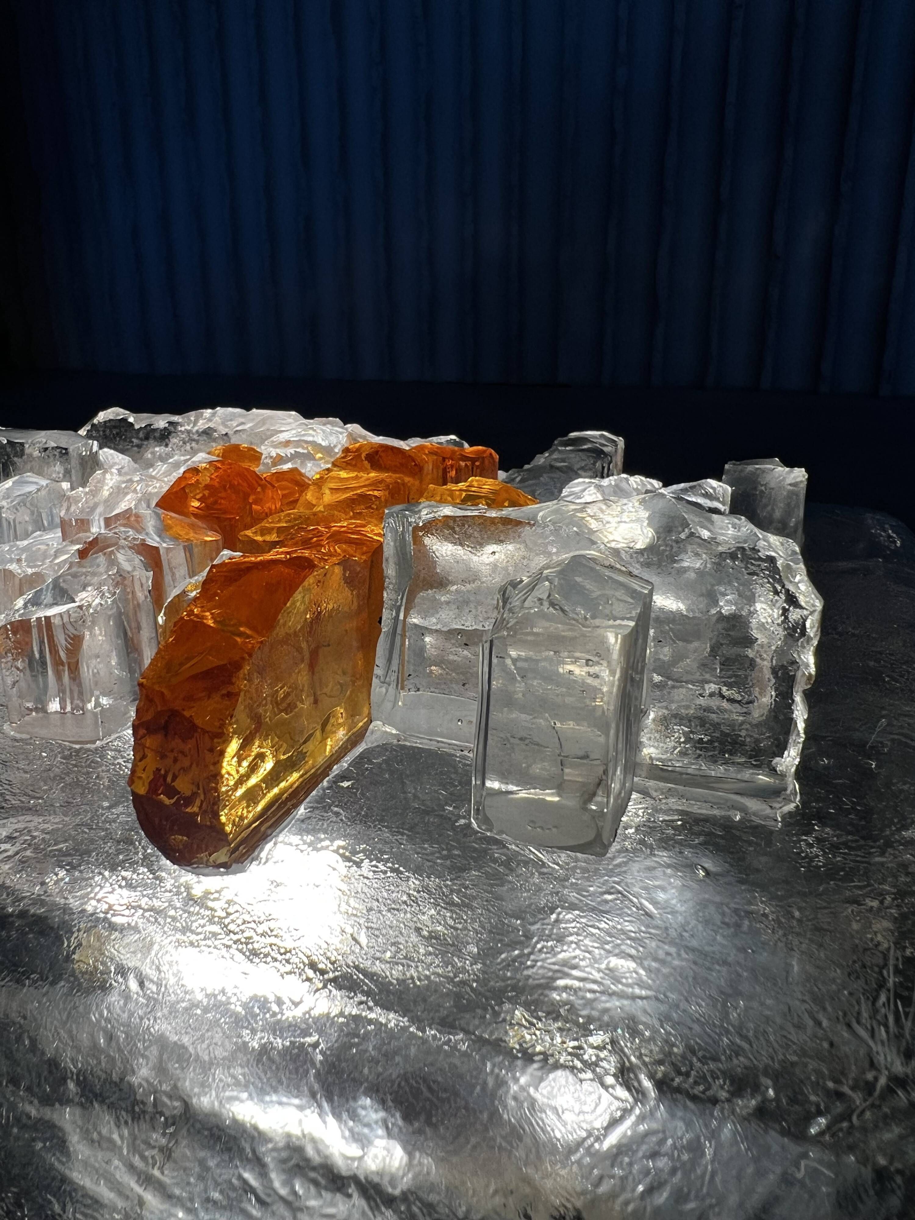Vintage PoliArte Glass Wall / Ceiling Lamp — Italian Sculptural Lighting