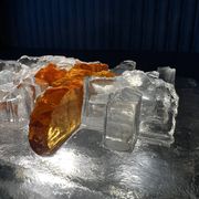 Vintage PoliArte Glass Wall / Ceiling Lamp — Italian Sculptural Lighting