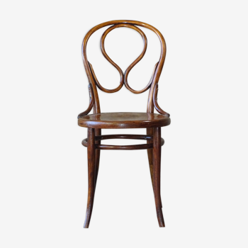 Chaise N°20 dite Omega bistrot assise bois décorée 1890