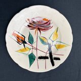Longwy, Belle Epine earthenware plate circa 1960