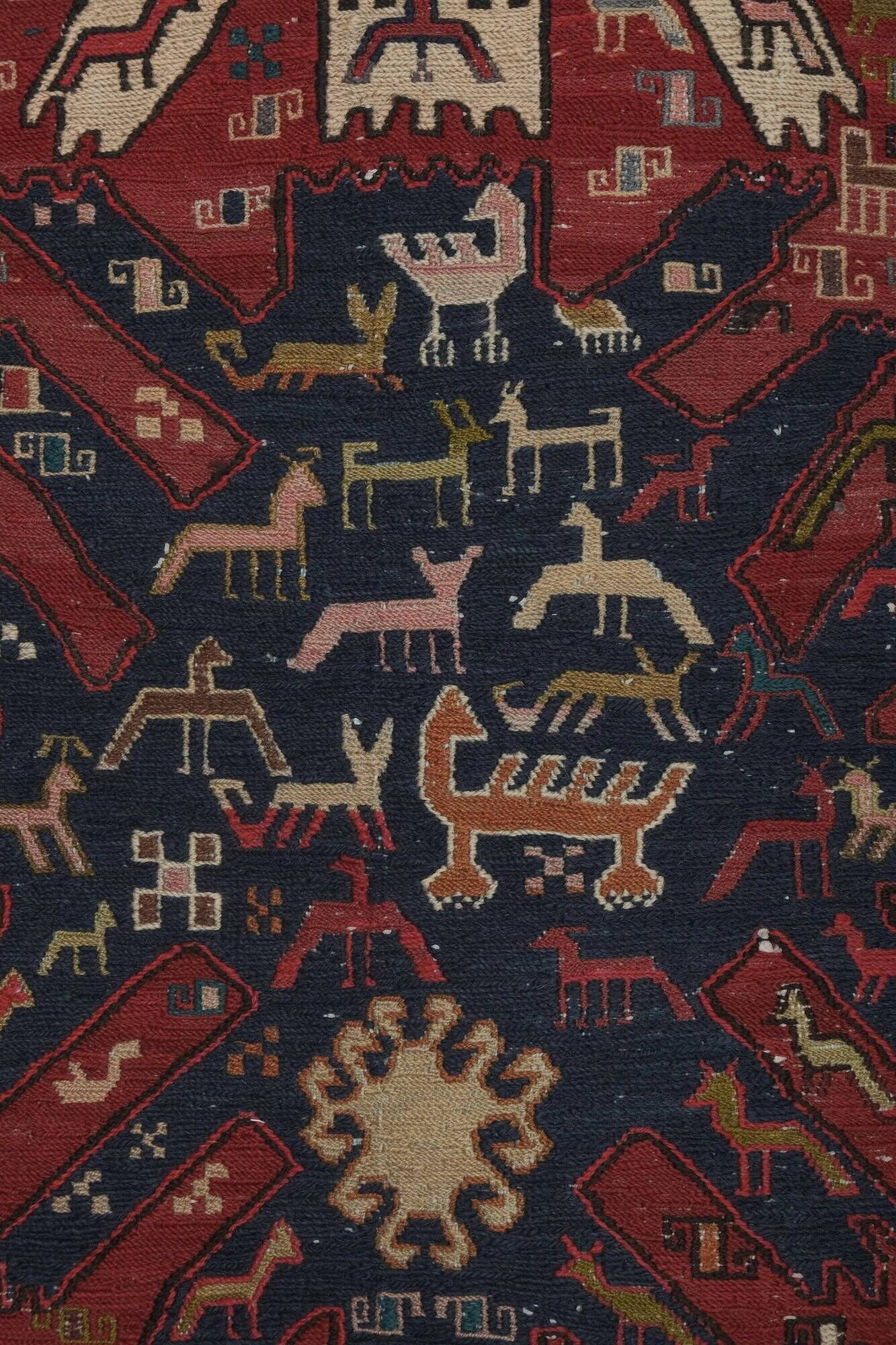Tapis de couloir turc vintage