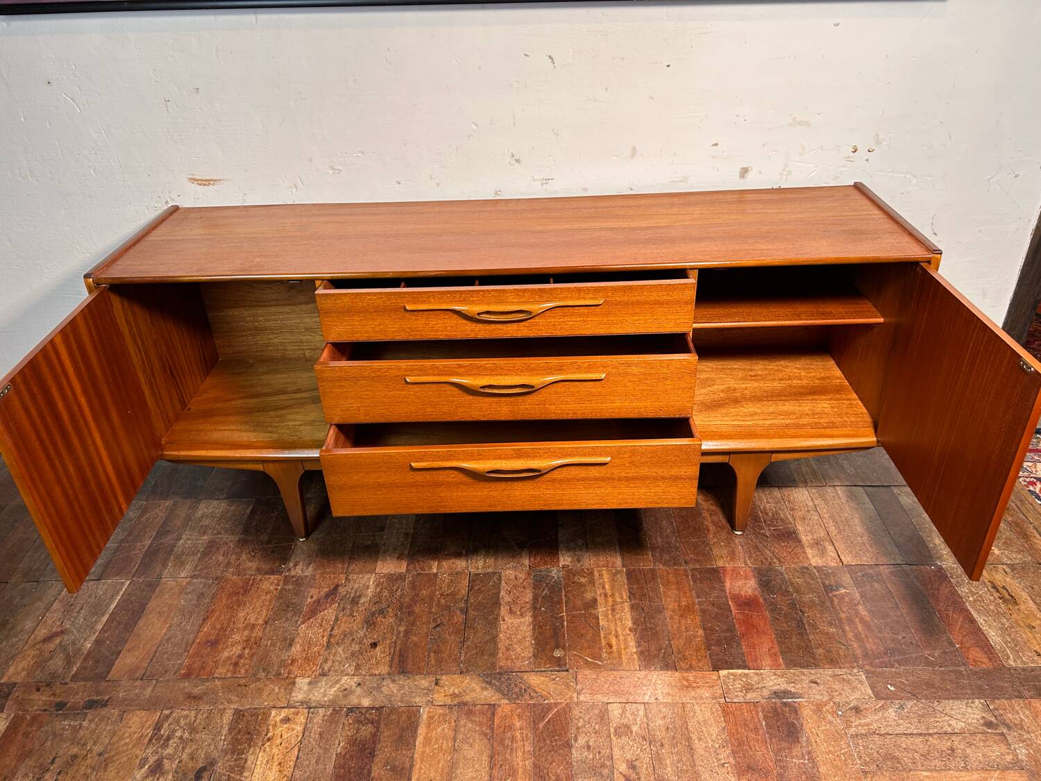 Buffet vintage rétro vintage en teck Jentique 1960