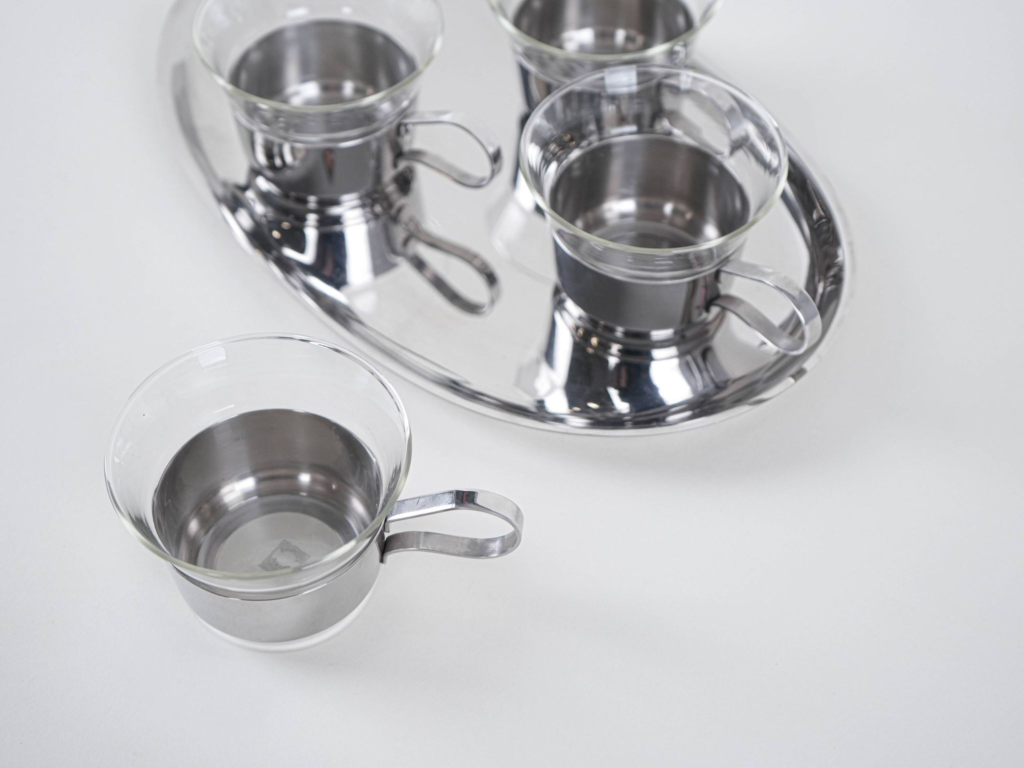 Serving set, Italian design, 1970s, made in Italy