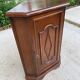 Colonial-style wooden corner entryway chest