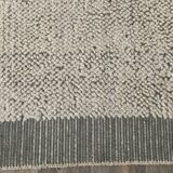 Tapis vintage en laine fait main vert cendré 4x7 nuances, 129x217Cm SK 34947