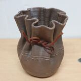 Vintage vase "purse" in sandstone