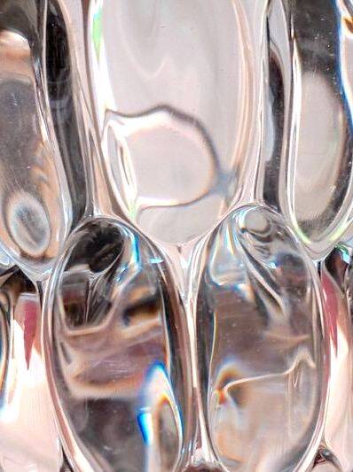 Art Vannes, Crystal Table Lamp, Mid-Century France