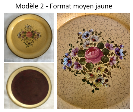 Napoleon 3 Plateau, cracked paint