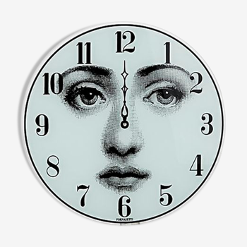 Horloge murale en verre Viso Lina Cavalieri Fornasetti