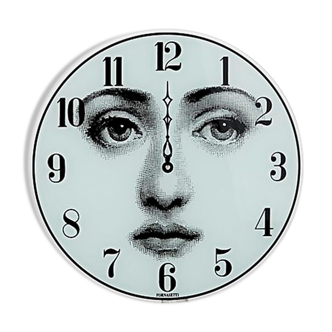 Viso glass wall clock Lina Cavalieri Fornasetti