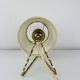 Vintage 50s brass wall lamp