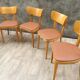 6 chaises bistrot Thonet en bois blond