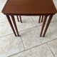 2 Danish teak nesting tables Mobelintarsia 60s