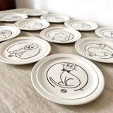 Esso Advertising Dessert Plates