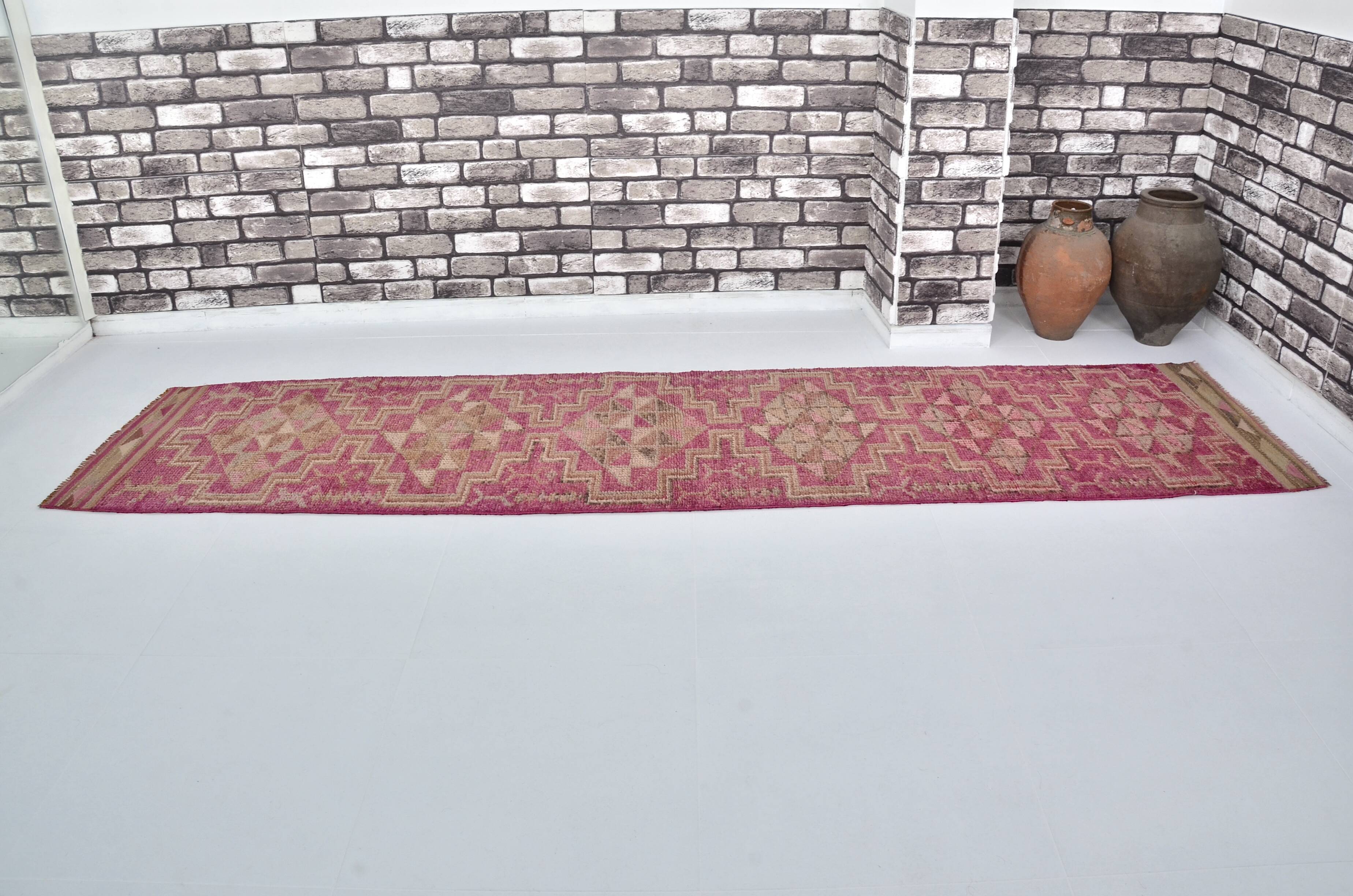 Geometric Vintage Anatolian Runner Rug sku 2174
