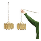Vintage set hanglampen Vitrika Denmark