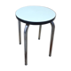 Vintage stool in light green formica