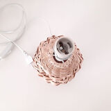 Raffia lamp foot
