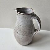 Glazed Ceramic Pitcher by Jeanne and Norbert Pierlot (Puisaye)