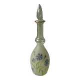 Lightly enameled granite glass carafe late 19th century