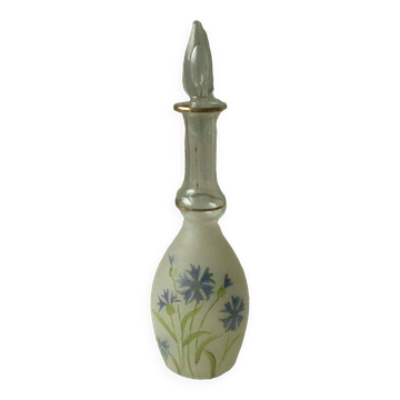 Glass carafe with a slightly enamelled granite finish from the late 19th century.