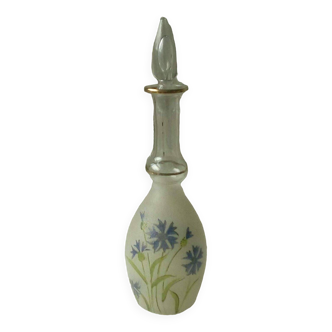 Lightly enameled granite glass carafe late 19th century