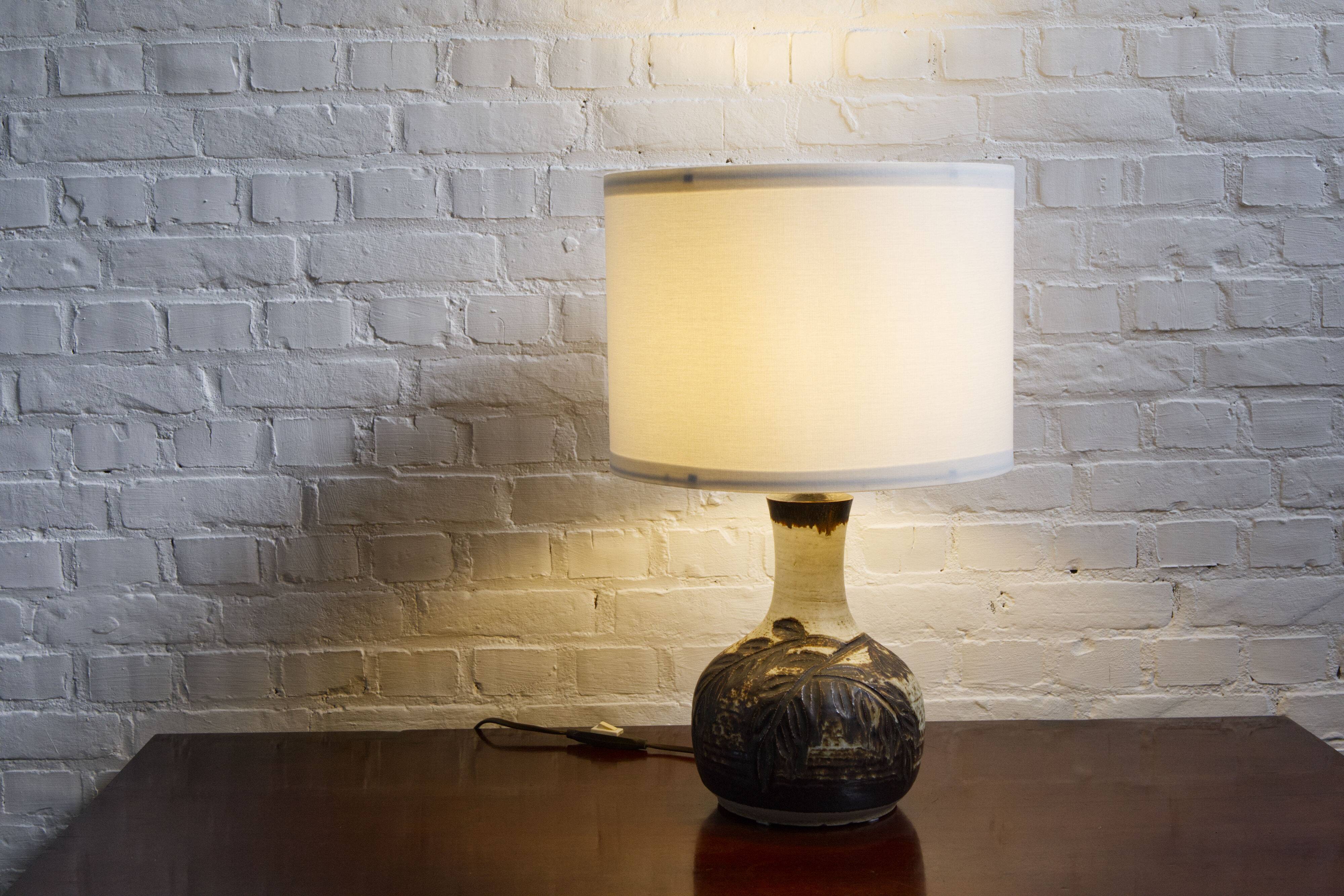 Vintage ceramic table lamp by Axella, Denmark