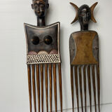 Pair of Akan combs