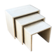Italian travertine nesting tables, 1970s