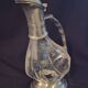 Wine carafe, duck design, glass and metal A553