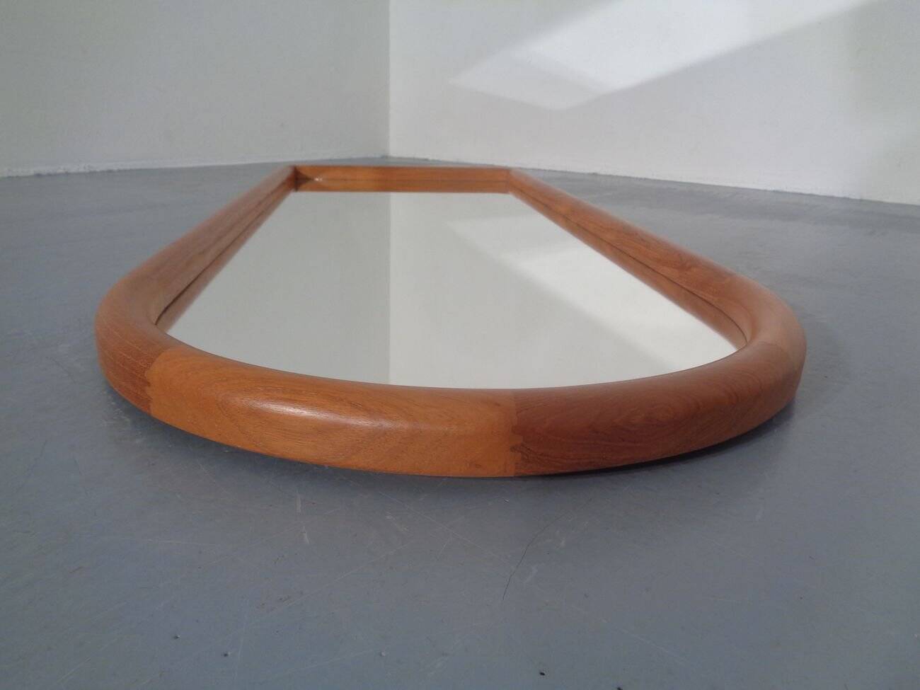 Large Cathedral Teak Mirror by Kai Kristiansen for Vildbjerg Møbelfabrik, 1960s
