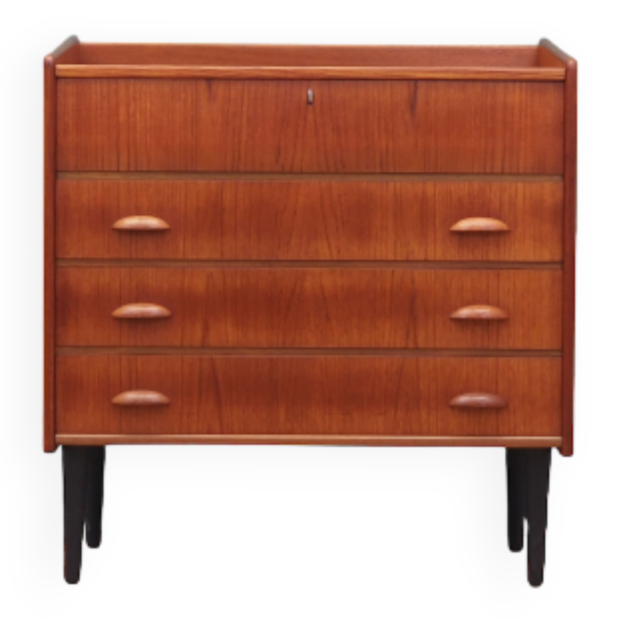 Coiffeuse en teck, design scandinave, années 1960, fabriquée par SW Finland