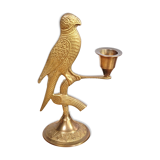 Candlestick brass bird