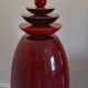 Large albret france ceramic earthenware lamp