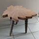 Solid wood stool with tripod legs, Aero-gummed leaf dp 0124001