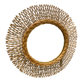 POP UP CHRISTMAS 2022 - Round rattan mirror