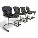 Série de 4 chaises de Willy Rizzo