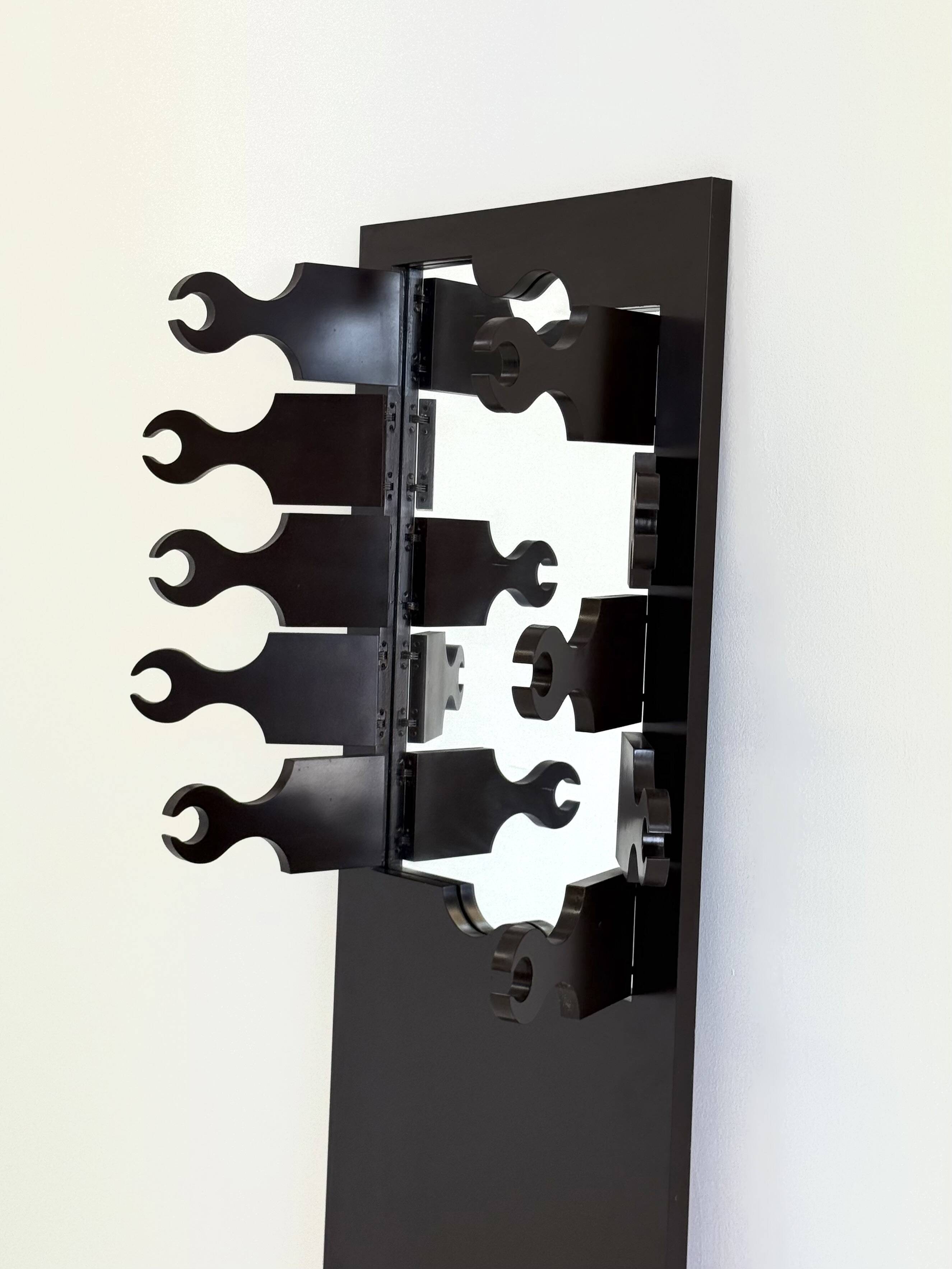 Miroir porte-manteau Scorpion rare par Anonima Design pour Bonetto