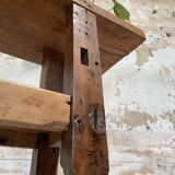 Solid wood carpenter's workbench