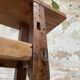 Solid wood carpenter's workbench