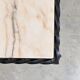 Coffee table in marble and wrought iron, Mediterranean spirit.